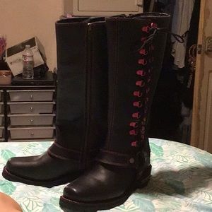 Milwaukee ladies harness tall boots